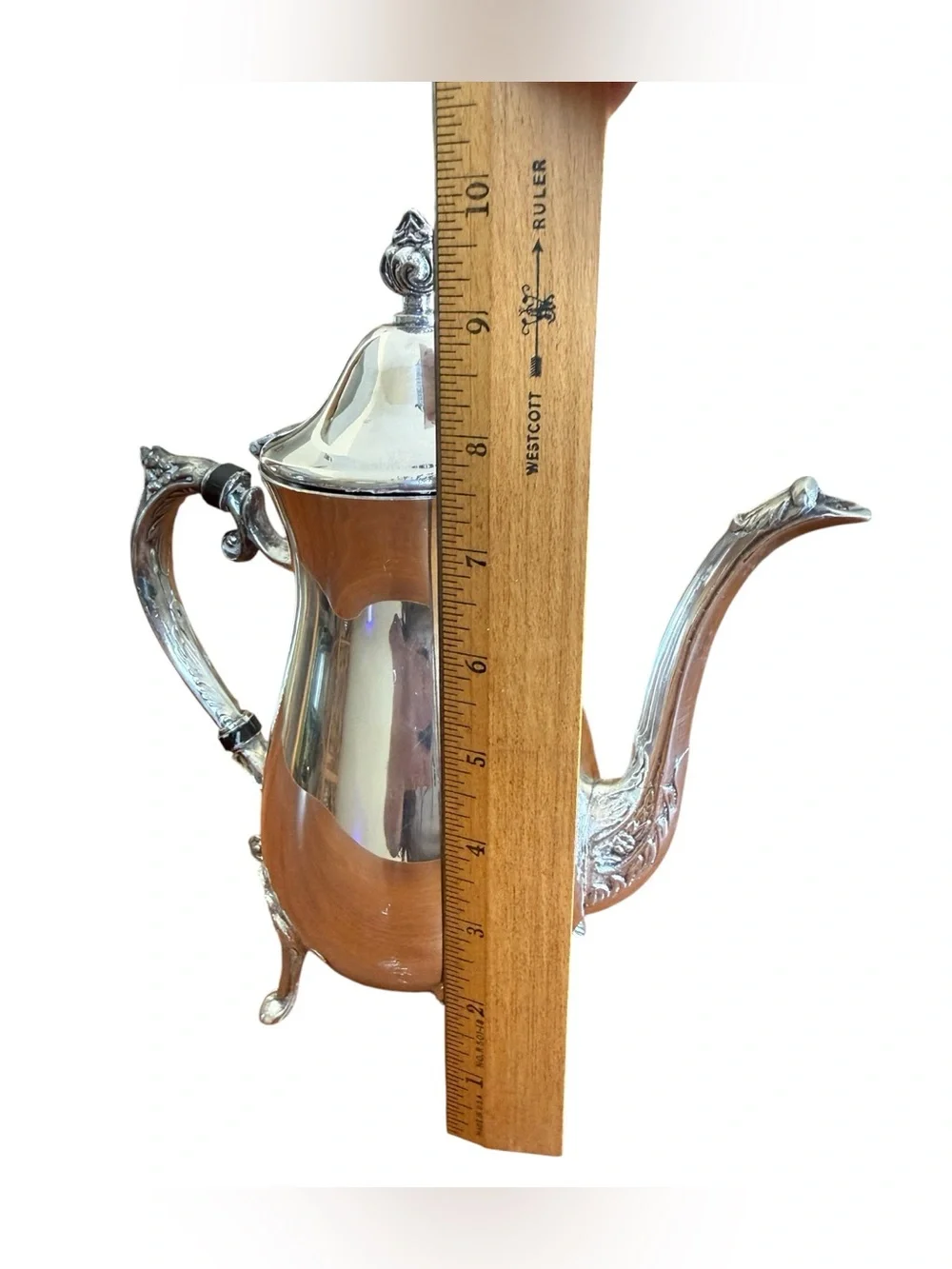 Vintage Leonard Silver Victorian Revival Silver-plated Coffee Pot